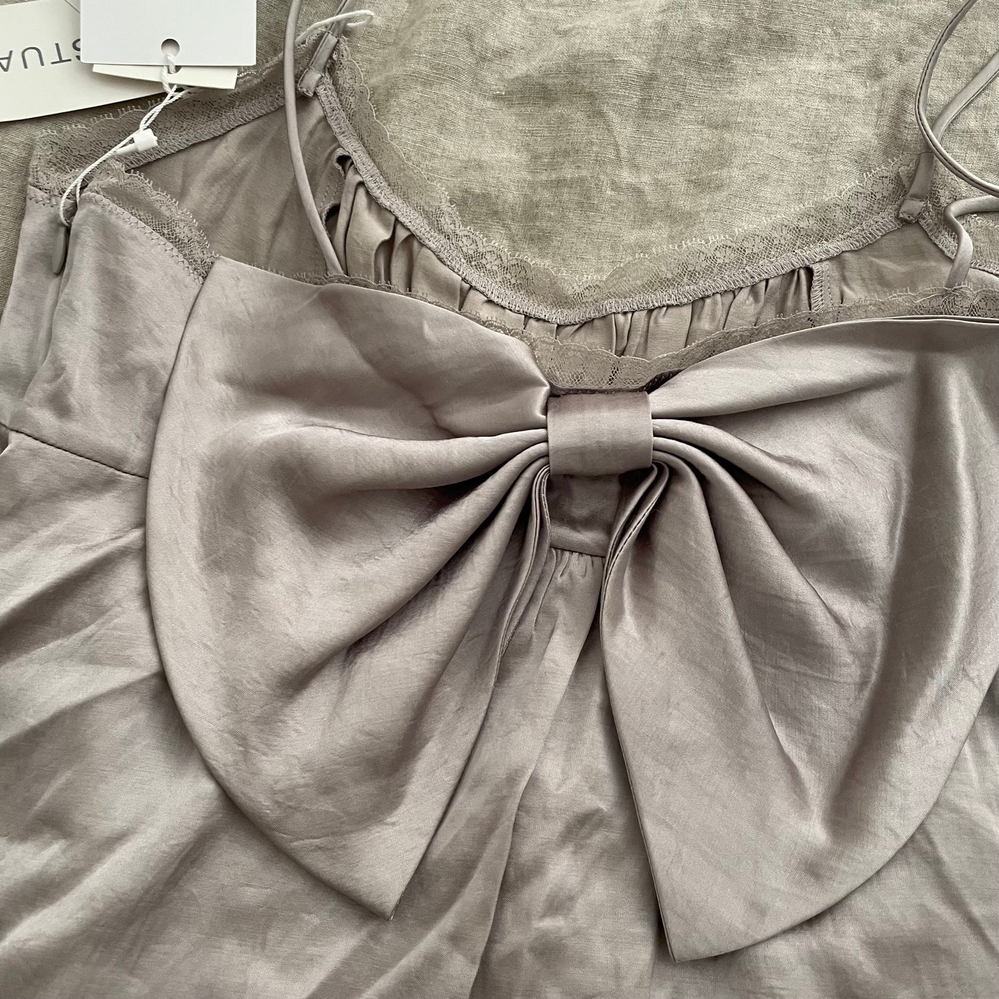 romantic coquette jill stuart lilac silky bow babydoll camisole