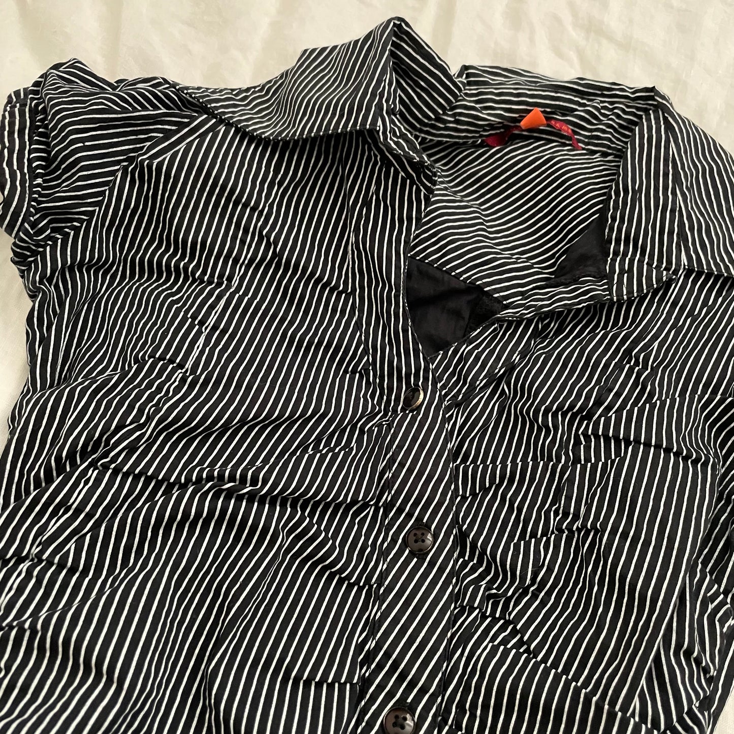 notthesame black striped asymmetric mini dress