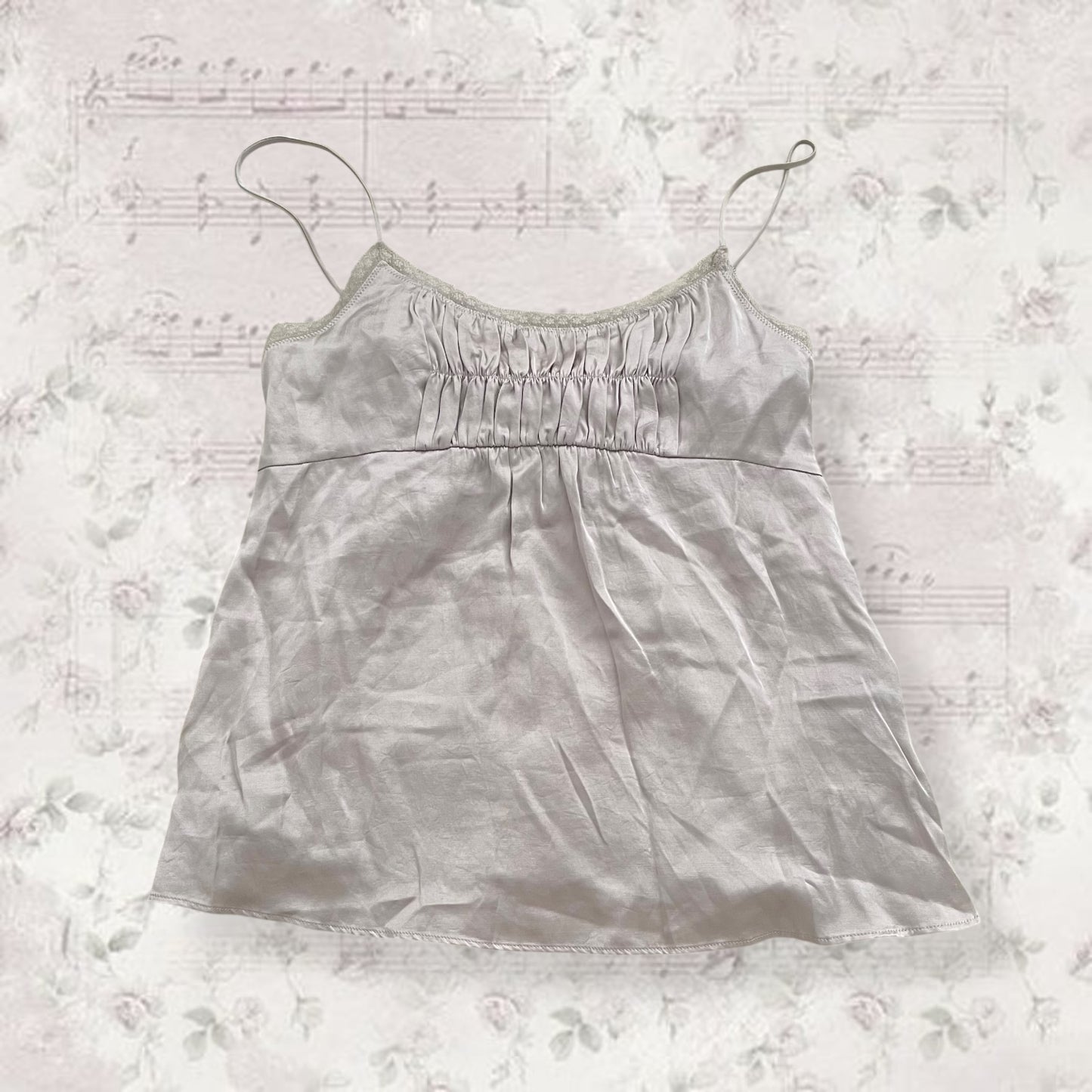 romantic coquette jill stuart lilac silky bow babydoll camisole