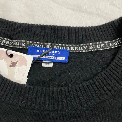 black burberry blue label short sleeve knit top