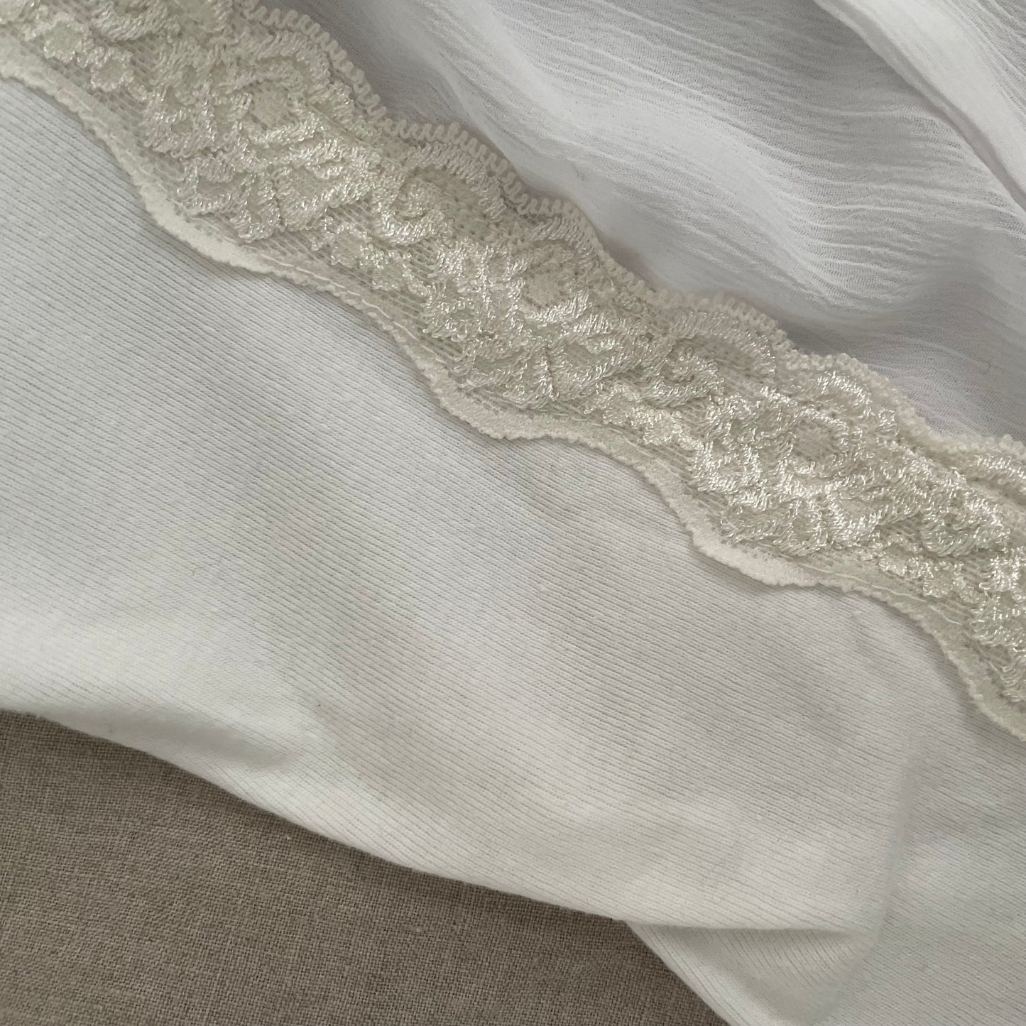 plage palais white short sleeve ribbon bow milkmaid blouse