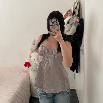 romantic coquette jill stuart lilac silky bow babydoll camisole