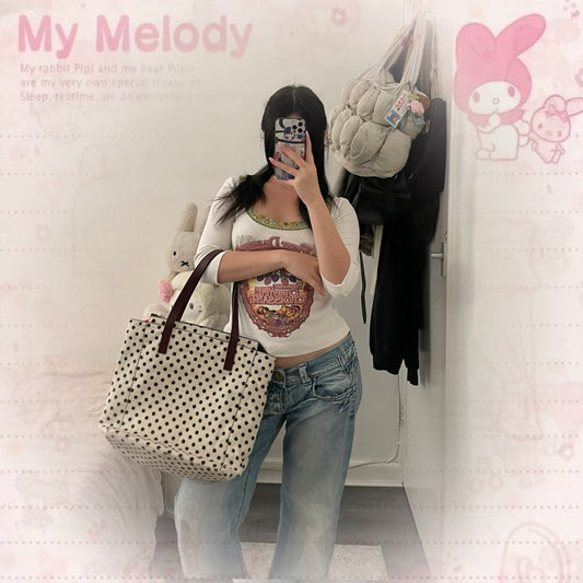 vintage 90s carol j italian cream off white ponyhair shoulder bag