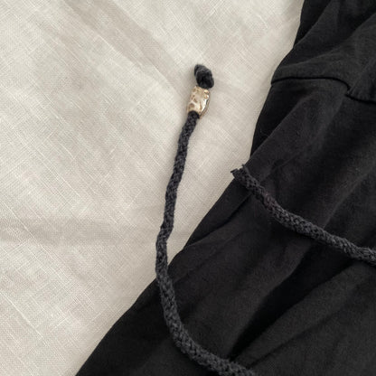 coquette balletcore liu jo black ruffle collar vest top