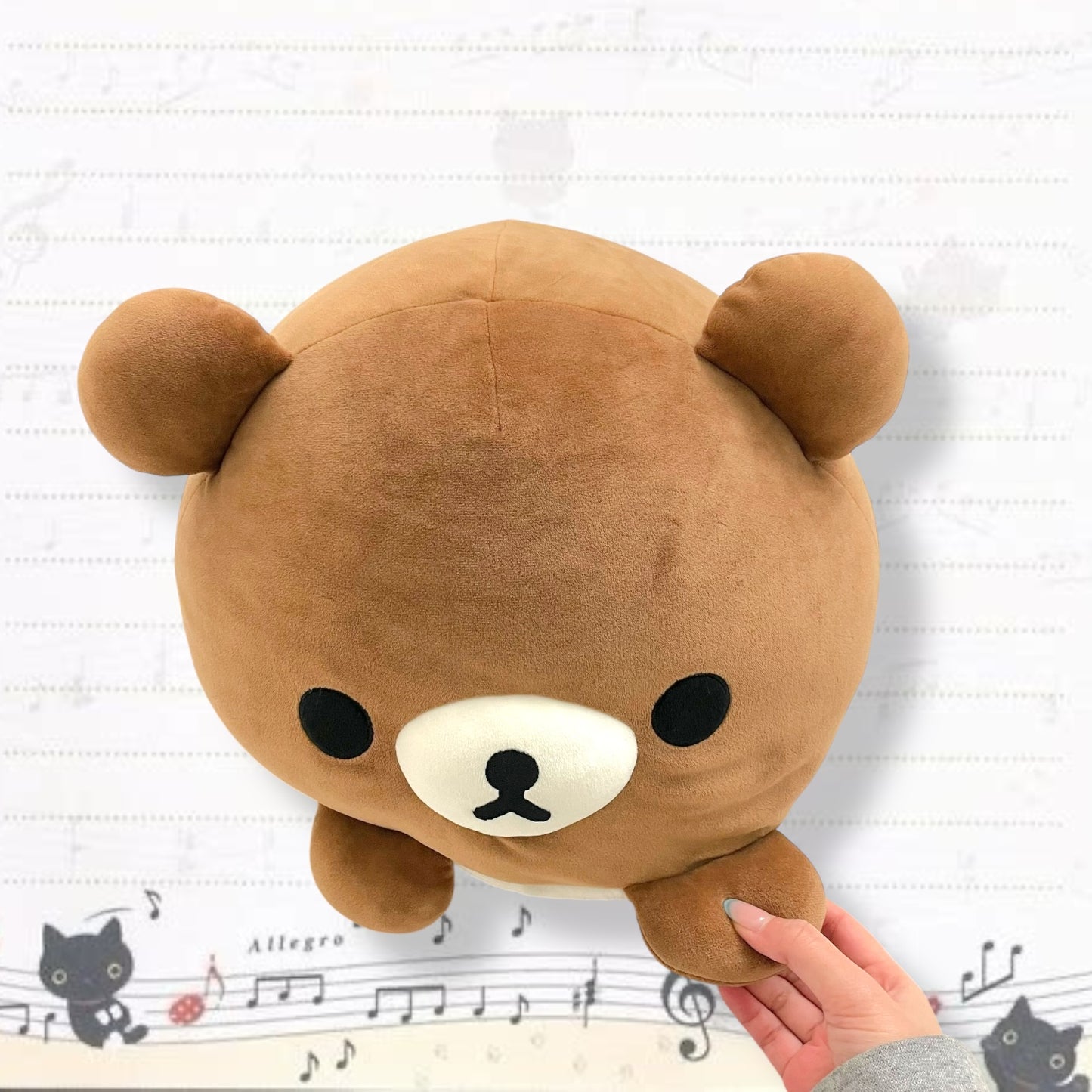 rilakkuma chairokoguma super mochi daifuku brown cushion plushie