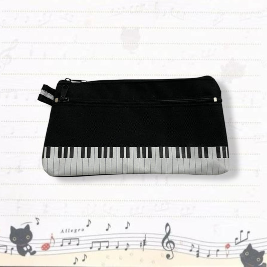 music for living coquette piano stationery zip pouch