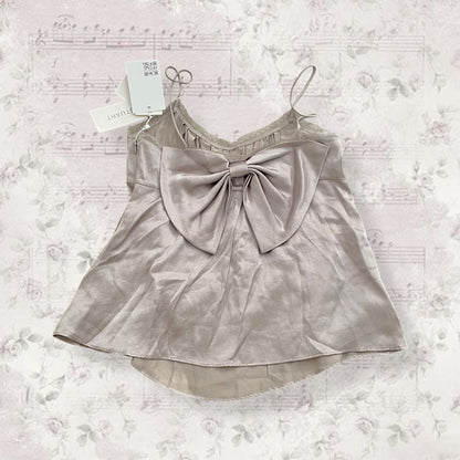 romantic coquette jill stuart lilac silky bow babydoll camisole