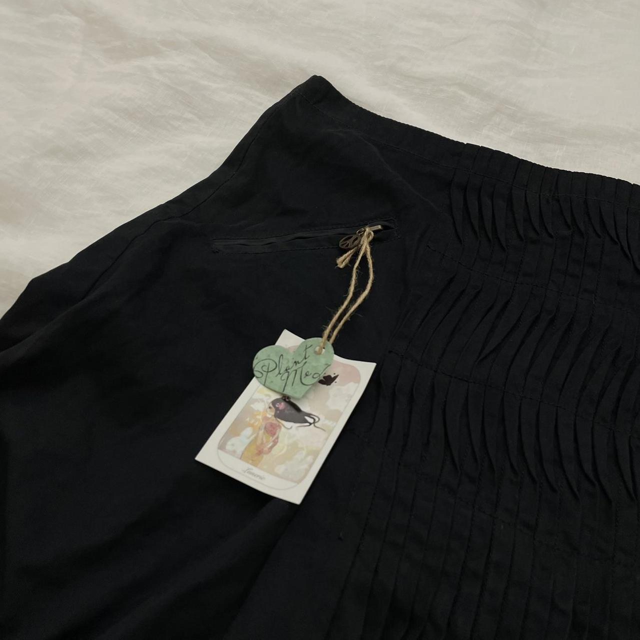 double peace one black midi skirt